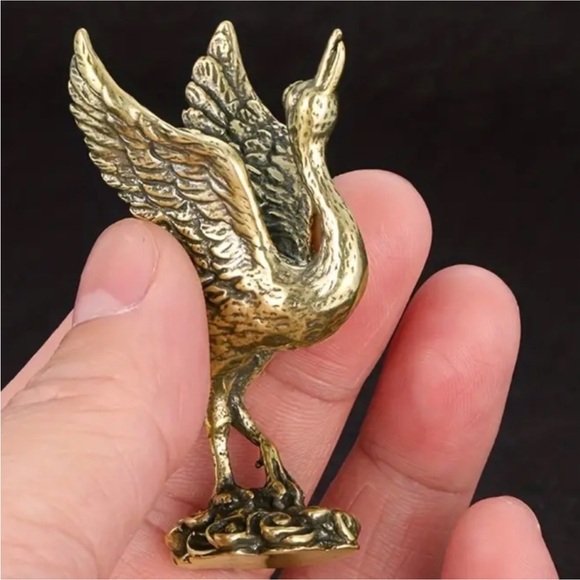 Solid Brass Crane - Picture 8 of 9